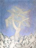 GIANCARLO POZZI, the Fall, black and coloured chalks